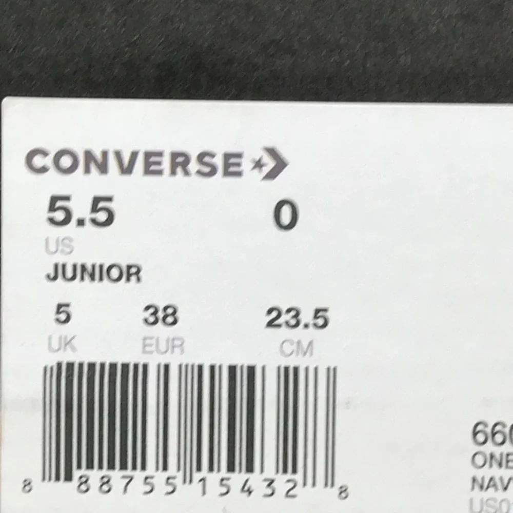 Converse One‎ Star Navy Blue Velvet Low Top Sneakers 660354C Size Junior 5.5
